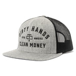 DHCM Classic Trucker Hat - Color: Heather Grey Black