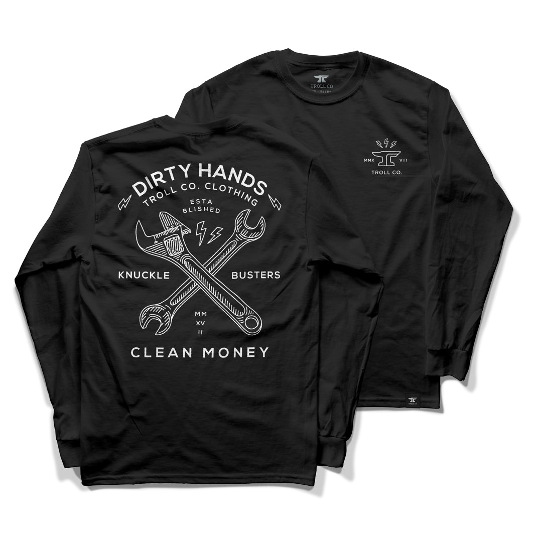 Men's DHCM Twisting Wrenches Long Sleeve | Color: Black