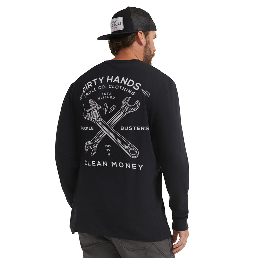 Men's DHCM Twisting Wrenches Long Sleeve | Color: Black