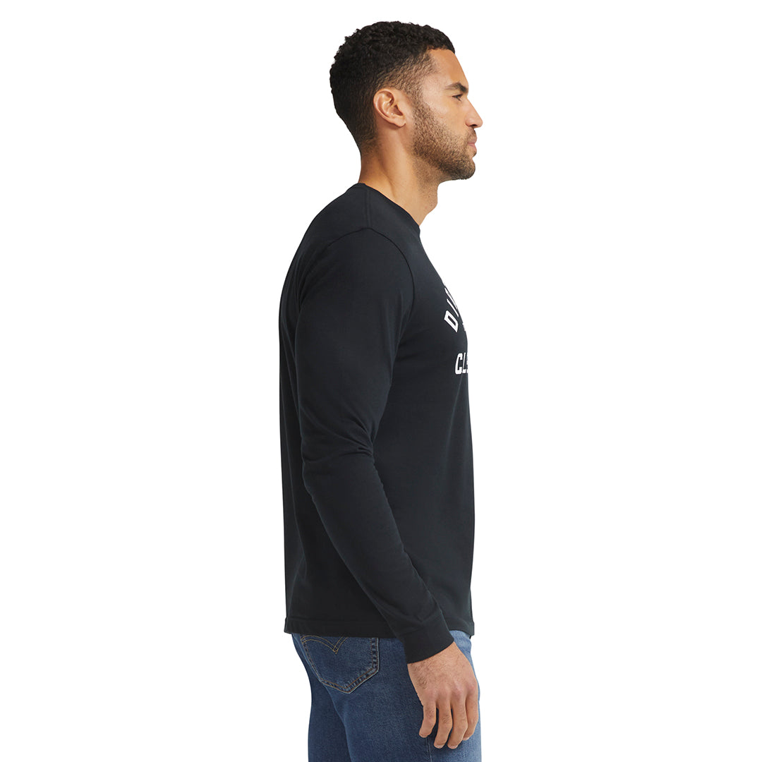 Men's DHCM Classic Long Sleeve T-Shirt | Color: Black