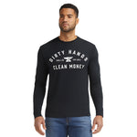 Men's DHCM Classic Long Sleeve T-Shirt | Color: Black