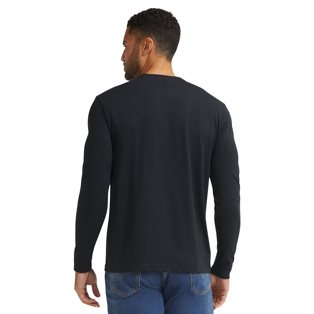 Men's DHCM Classic Long Sleeve T-Shirt | Color: Black