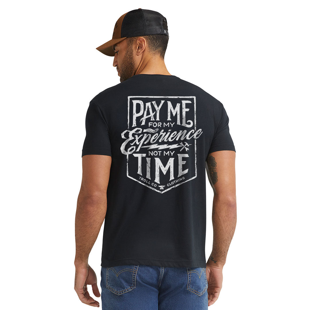 Men's Pay Me T-Shirt - Color: Black