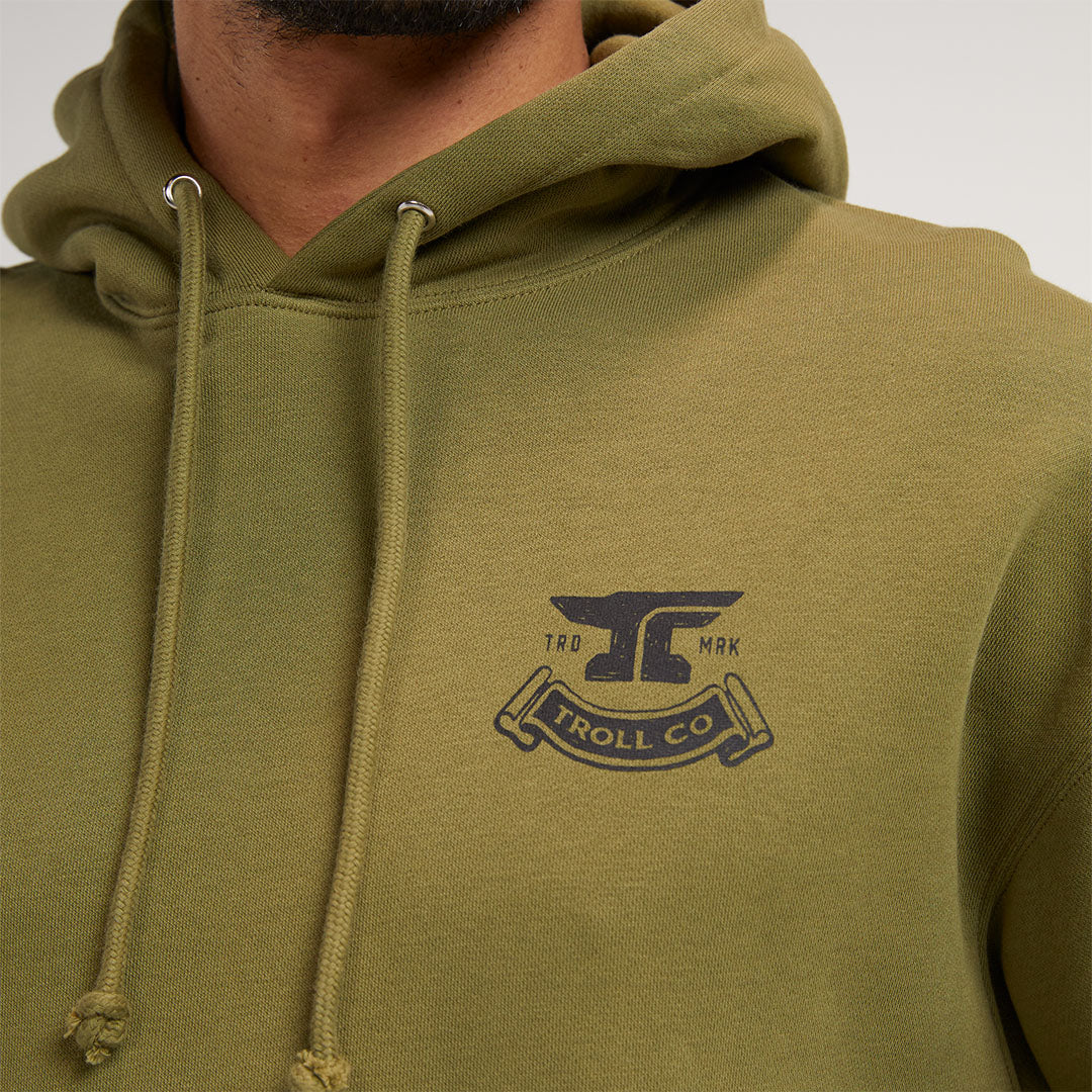 Men's DHCM Haggler Hoodie | Color: Military Green