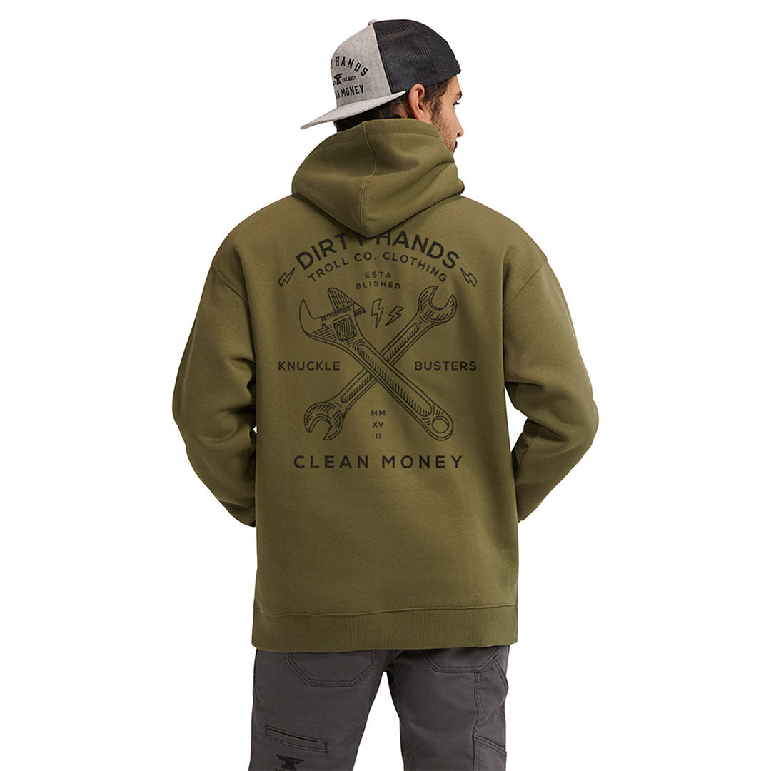 Men's DHCM Twisting Wrenches Hoodie | Color: Military Green