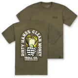 Men's DHCM Green Back T-Shirt | Color: Military Green