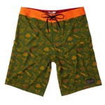 Men's Lumberjack Boardshort | Color: Green / Orange