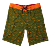 Men's Lumberjack Boardshort | Color: Green / Orange