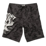Men's Cassara Boardshort | Color: Black / White