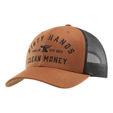 DHCM Classic Curved Brim Trucker Hat | Color: Coyote Brown