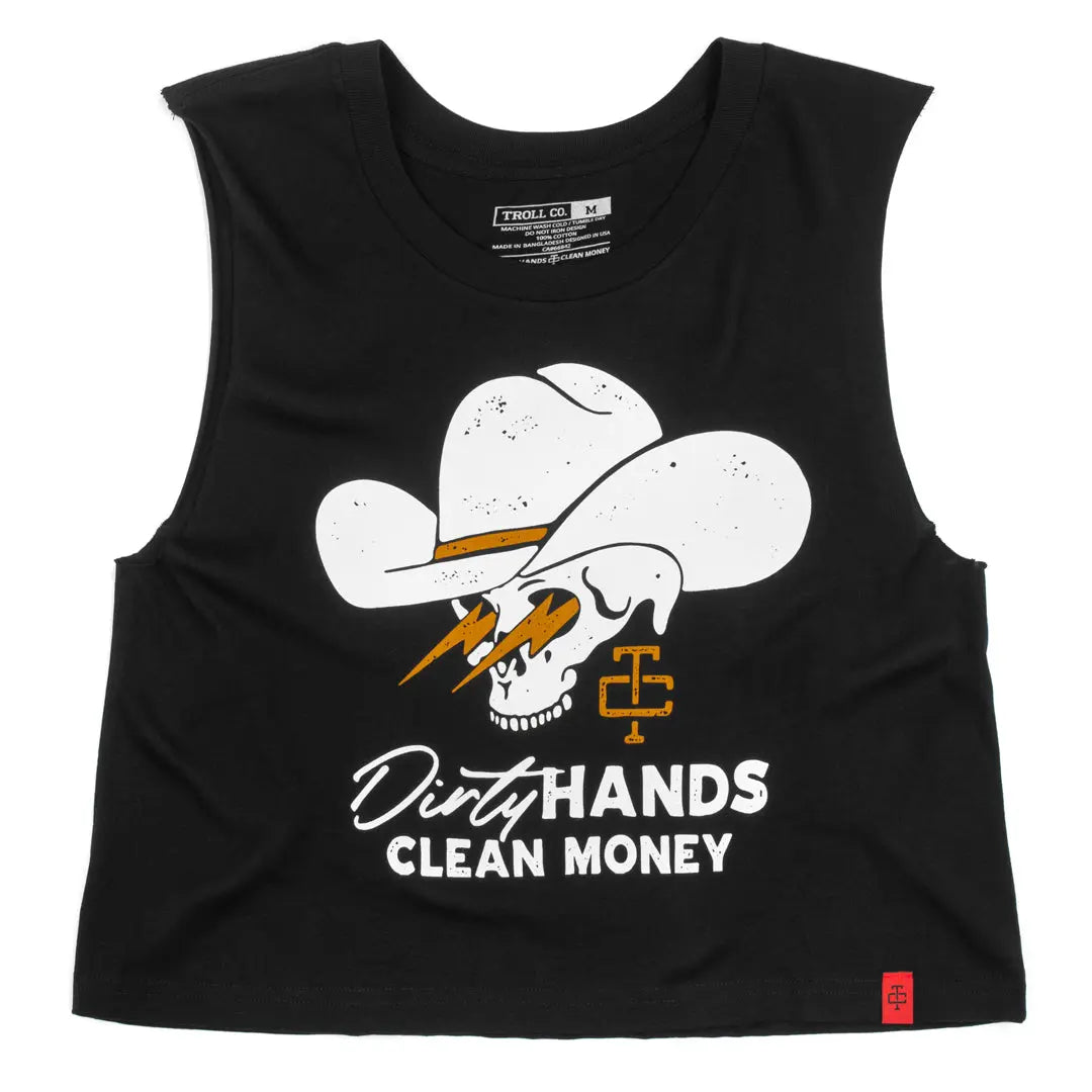 Women's DHCM Savage Crop Tank | Color: Black