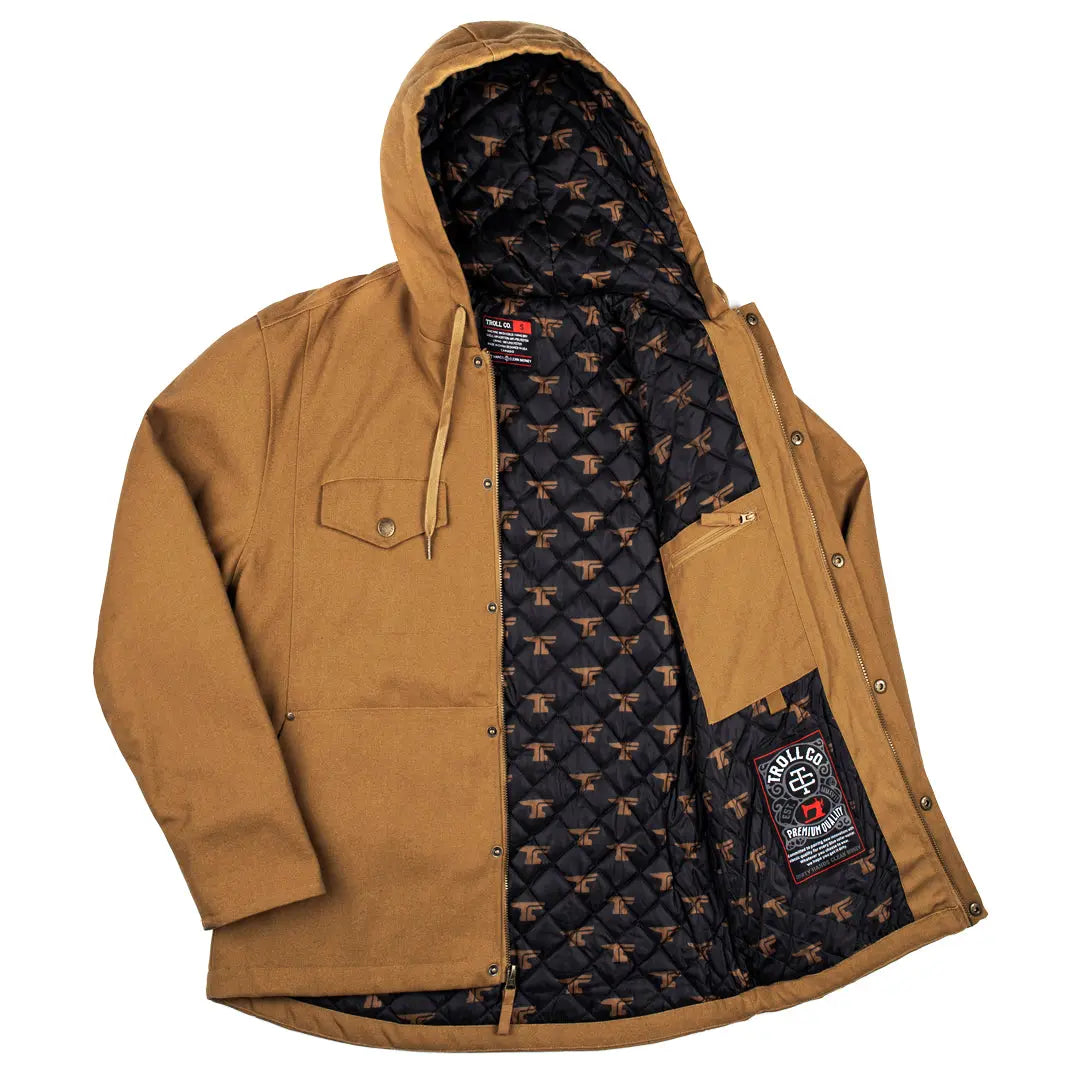 Men's Toro Insulated Canvas Jacket | Color: Saddle / Charcoal