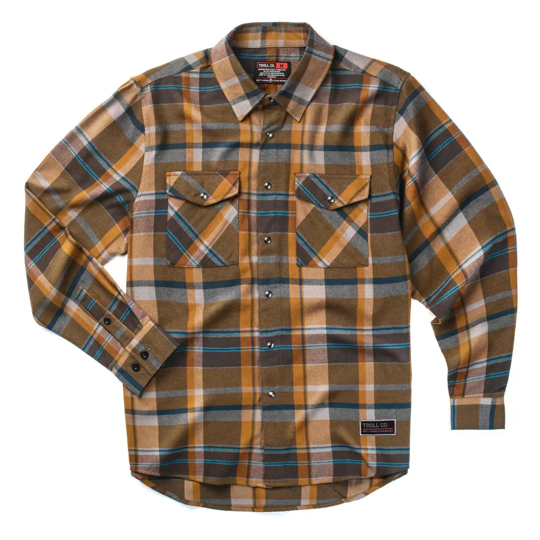 Men's Chester Flannel | Color: Gold Blue Grey