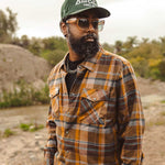 Men's Chester Flannel | Color: Gold Blue Grey