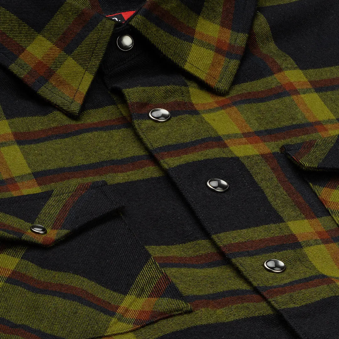 Men's Wyatt Flannel | Color: Black Brick Moss