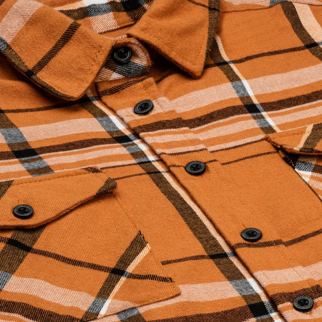 Women's Brooks Flannel | Color: Orange White Black