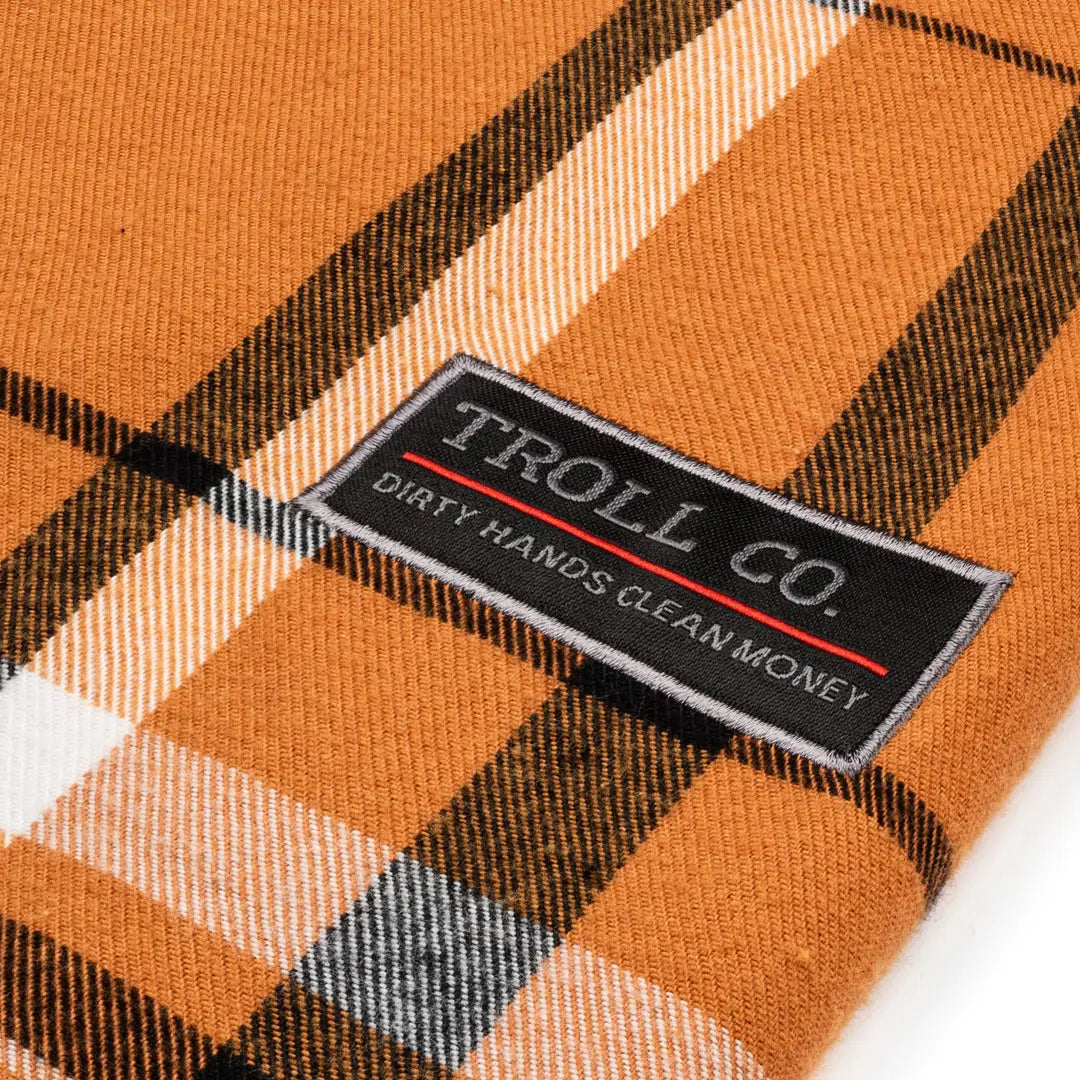 Women's Brooks Flannel | Color: Orange White Black