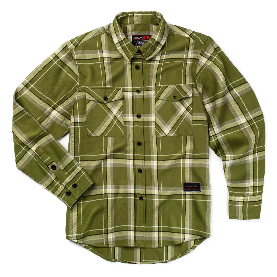Women's Vera Flannel | Color: Green White Black