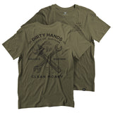 Men's DHCM Twisting Wrenches T-Shirt | Color: Military Green