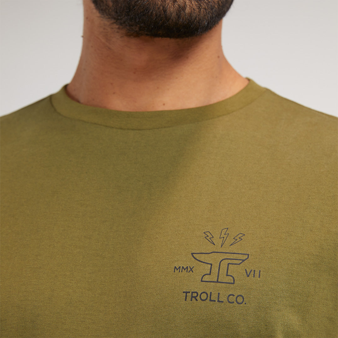 Men's DHCM Twisting Wrenches T-Shirt | Color: Military Green
