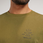 Men's DHCM Twisting Wrenches T-Shirt | Color: Military Green