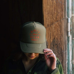 Juno Foam Trucker Hat | Color: Military Green