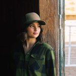 Juno Foam Trucker Hat | Color: Military Green