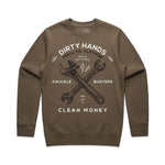 Men's DHCM Twisting Wrenches Crewneck | Color: Walnut