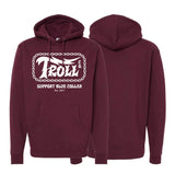 Troll Co Volt Hoodie in Maroon 