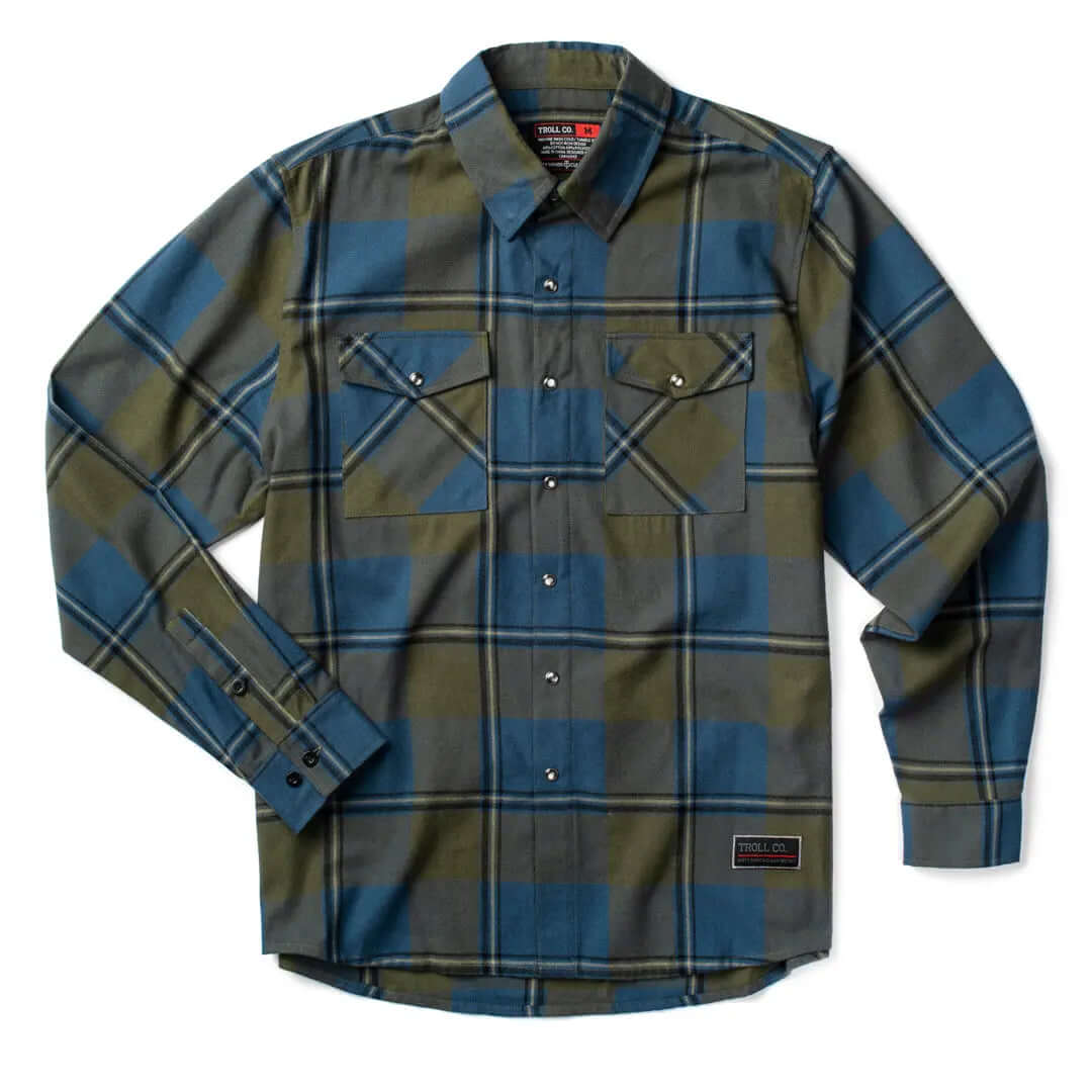 Men's Gridlock Flannel | Color: Navy