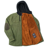 Men's Solid State Sherpa Lined Jacket | Color: Olive / Black