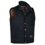 Men's Toro Insulated Canvas Vest | Color: Black / Saddle