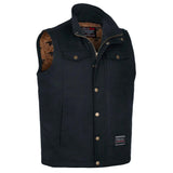 Men's Toro Insulated Canvas Vest | Color: Black / Saddle