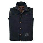 Men's Toro Insulated Canvas Vest | Color: Black / Saddle