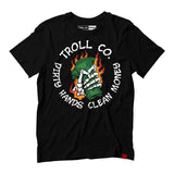 Troll Co. Green Back 2.0 Tee in Black