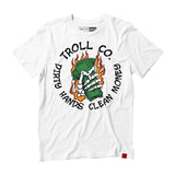 Troll Co. Green Back 2.0 Tee in White