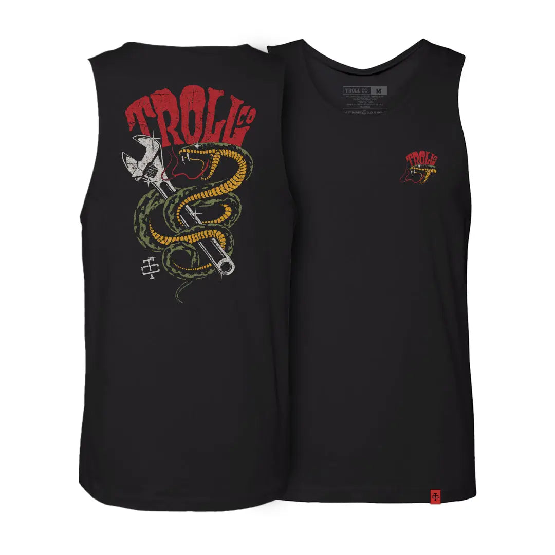 Troll Co. Serpent Tank Top in Black