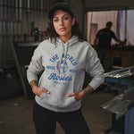 Women's Retro Rosie Hoodie | Color: Heather Grey