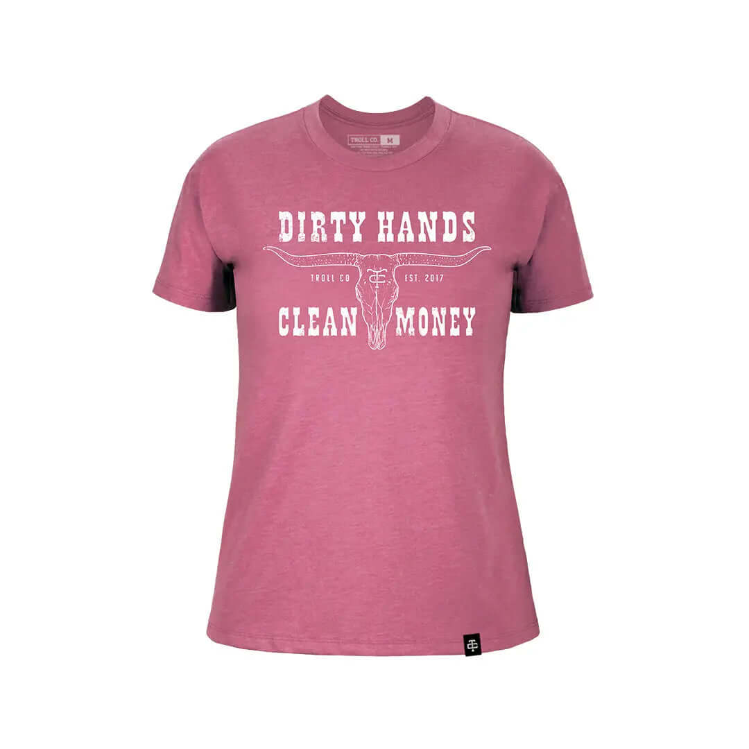 Women's DHCM Longhorn T-Shirt | Color: Dusty Pink