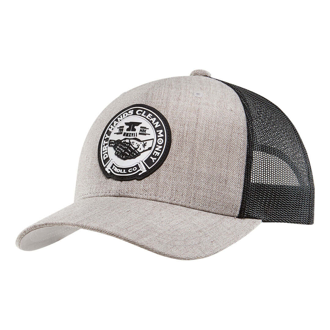 DHCM Haggler Curved Brim Trucker Hat | Color: Gray Heather