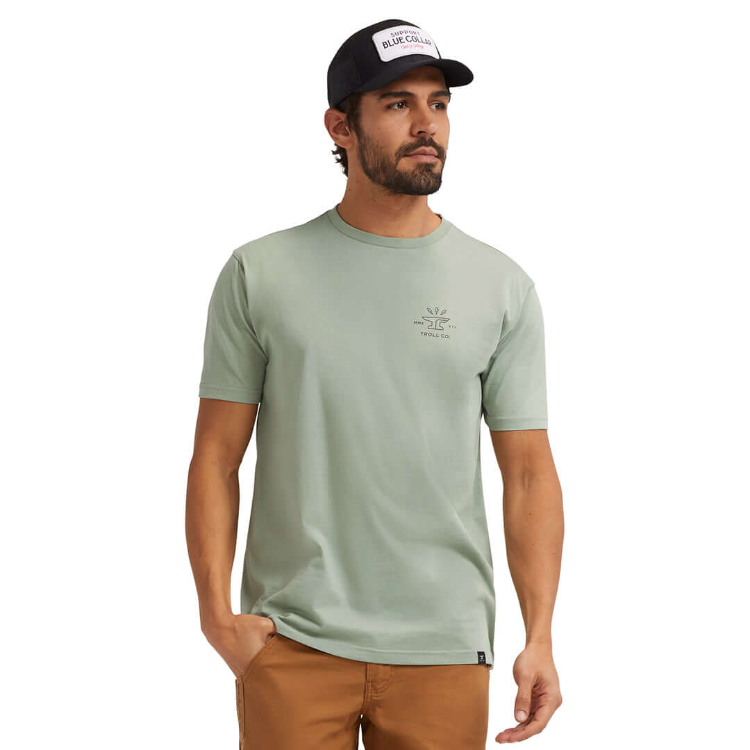 Men's DHCM Twisting Wrenches T-Shirt | Color: Sage