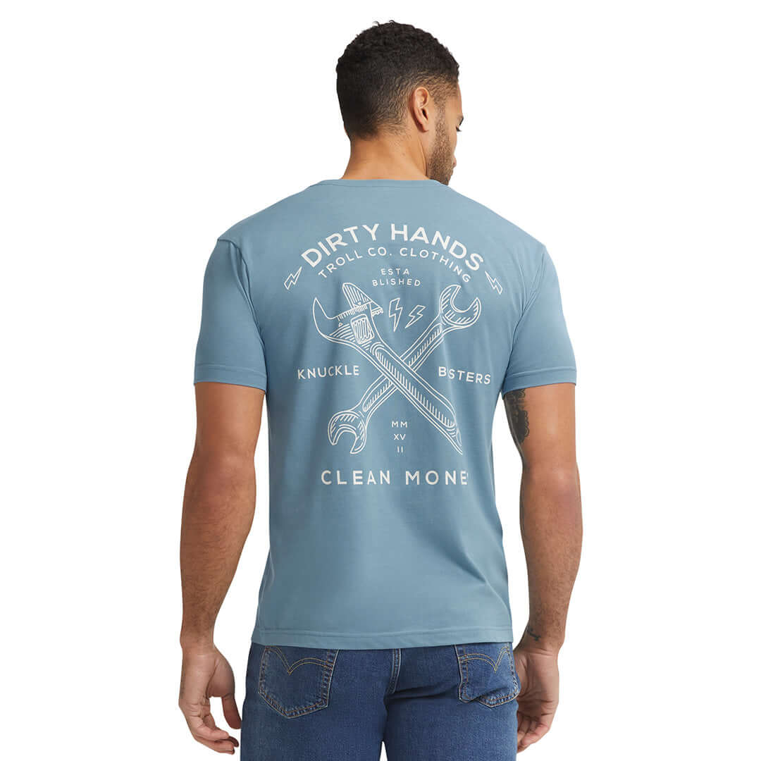 Men's DHCM Twisting Wrenches T-Shirt | Color: Slate Blue