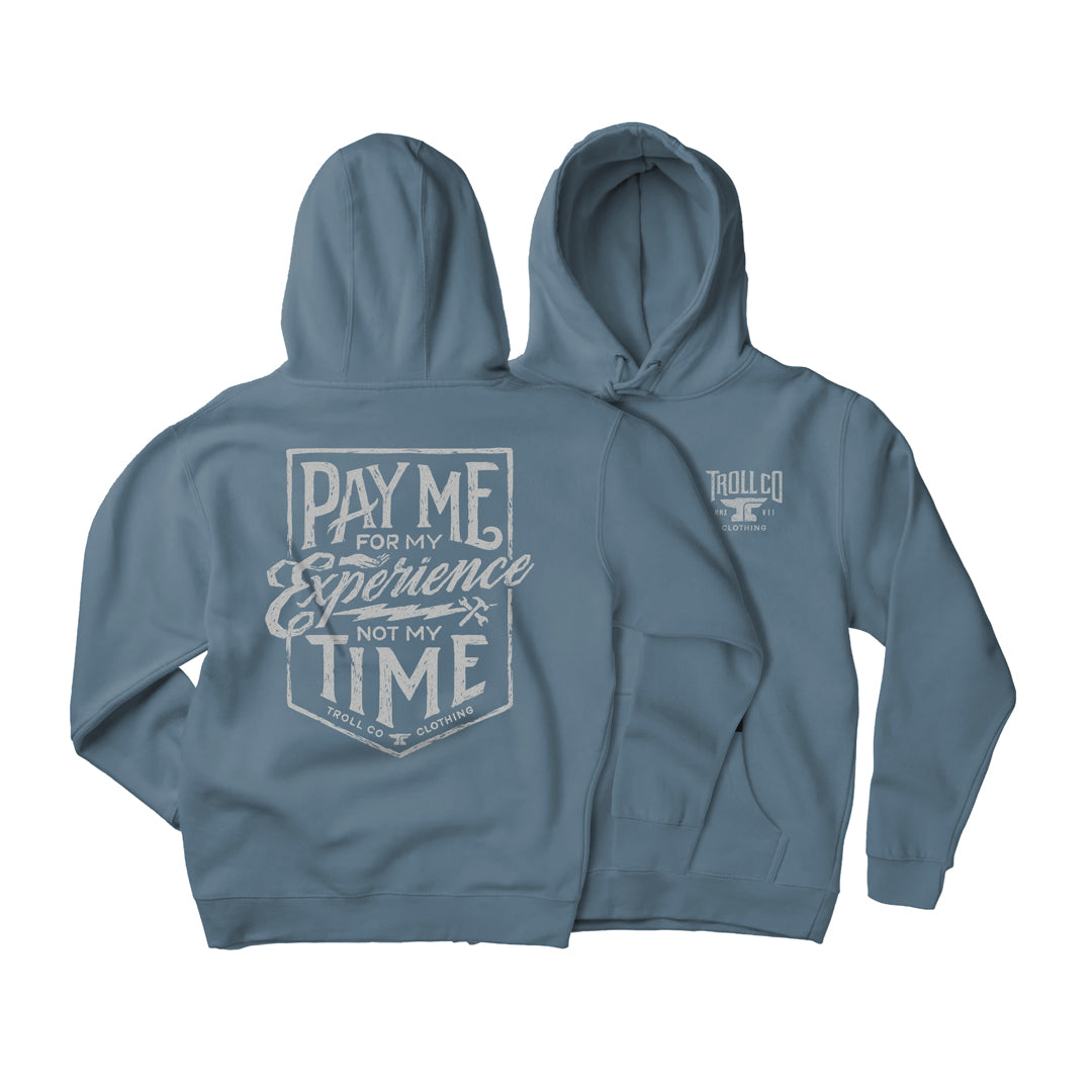 Men's Pay Me Hoodie | Color: Slate Blue