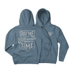 Men's Pay Me Hoodie | Color: Slate Blue