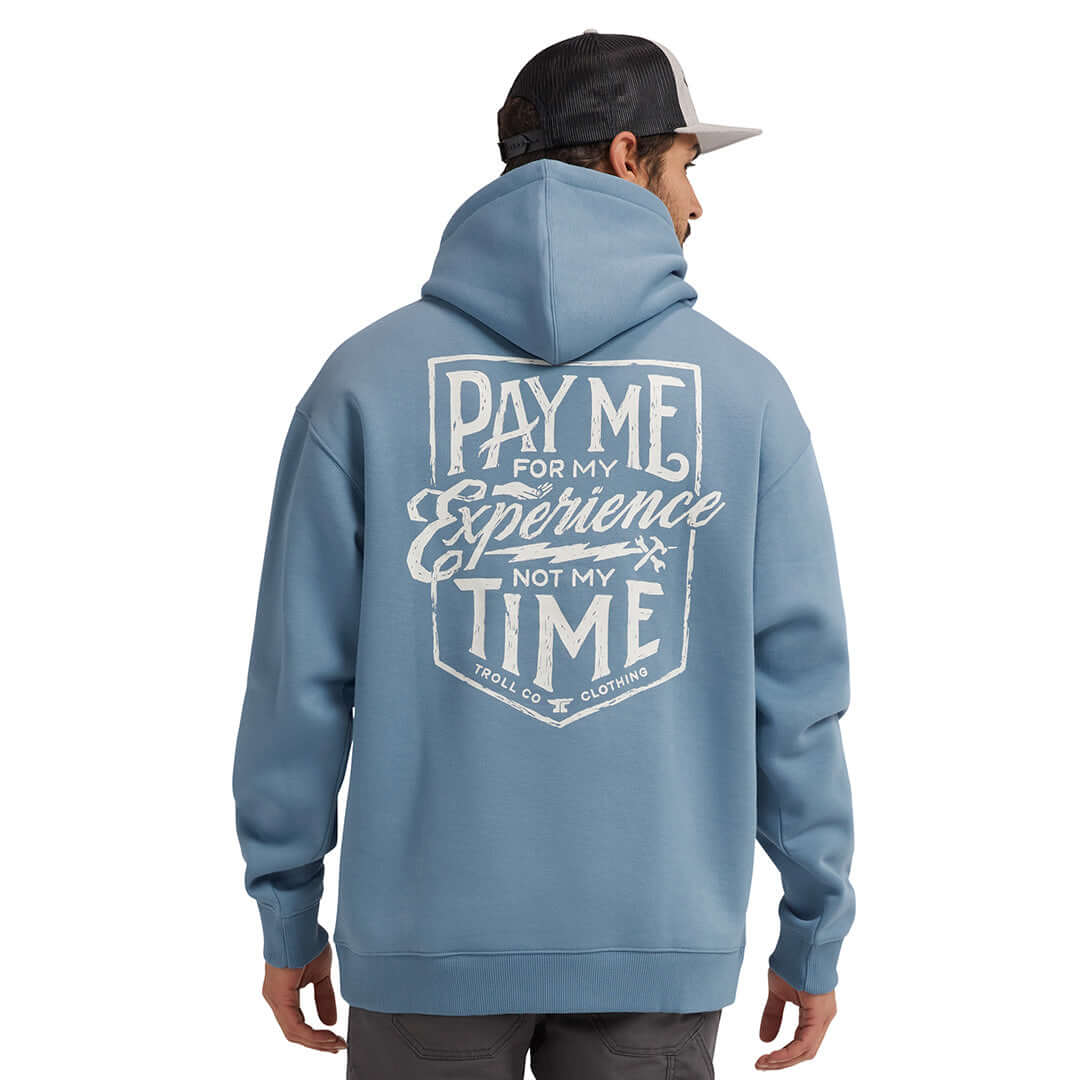 Men's Pay Me Hoodie | Color: Slate Blue