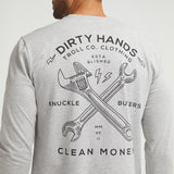 Men's DHCM Twisting Wrenches Long Sleeve | Color: Gray Heather