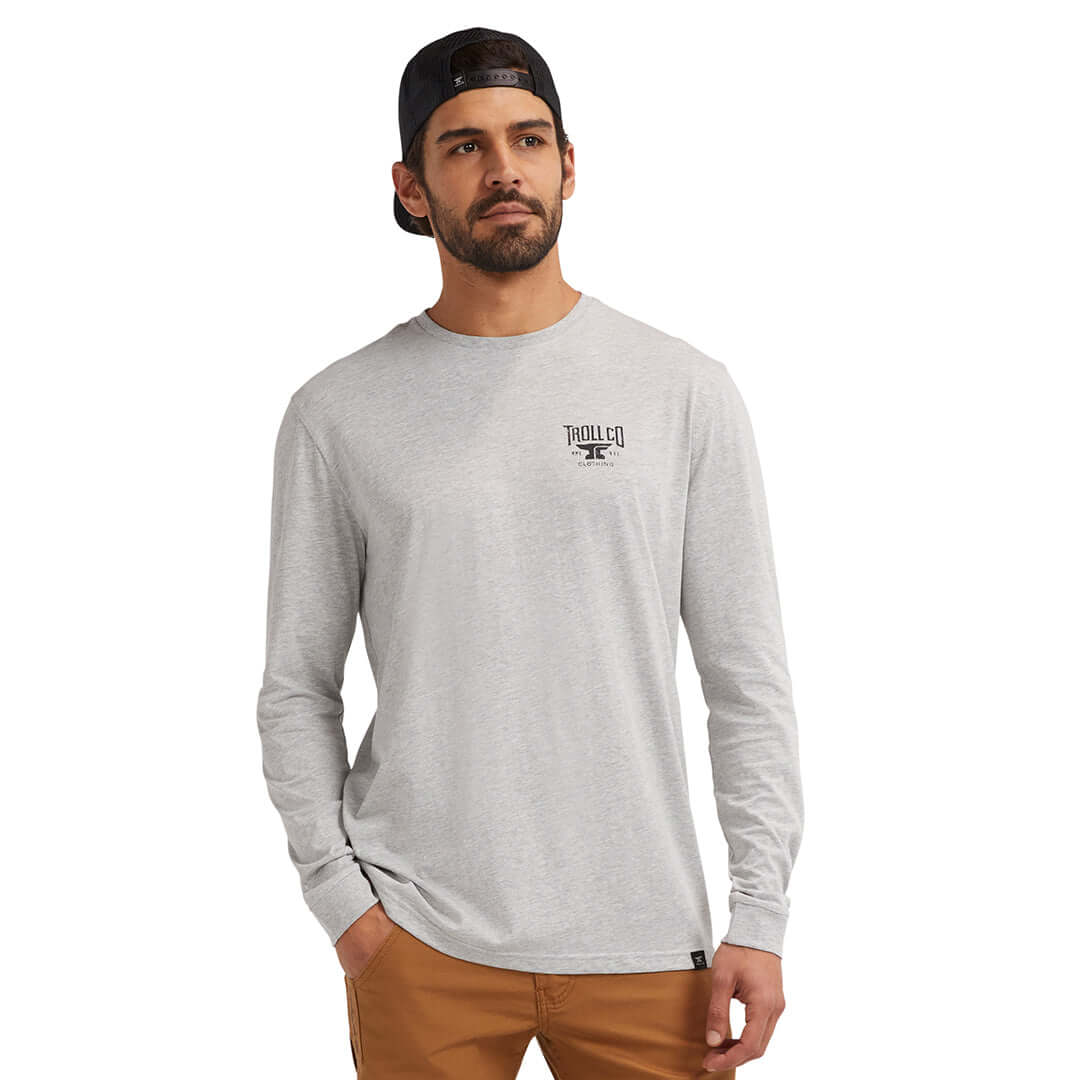 Men's Pay Me Long Sleeve - Color: Gray Heather
