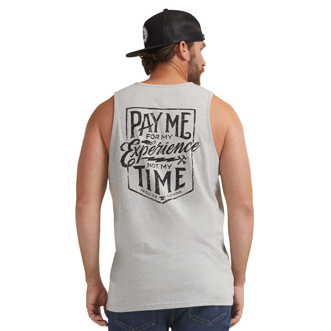 Men's Pay Me Tank | Color: Gray Heather