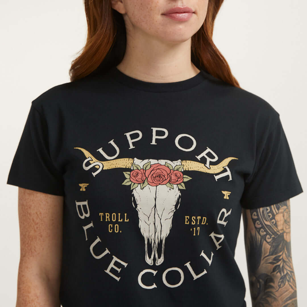 Women's SBC Longhorn T-Shirt | Color: Black