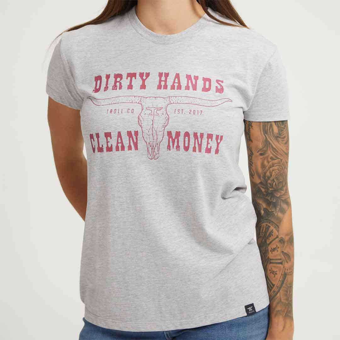 Women's DHCM Longhorn T-Shirt | Color: Gray Heather